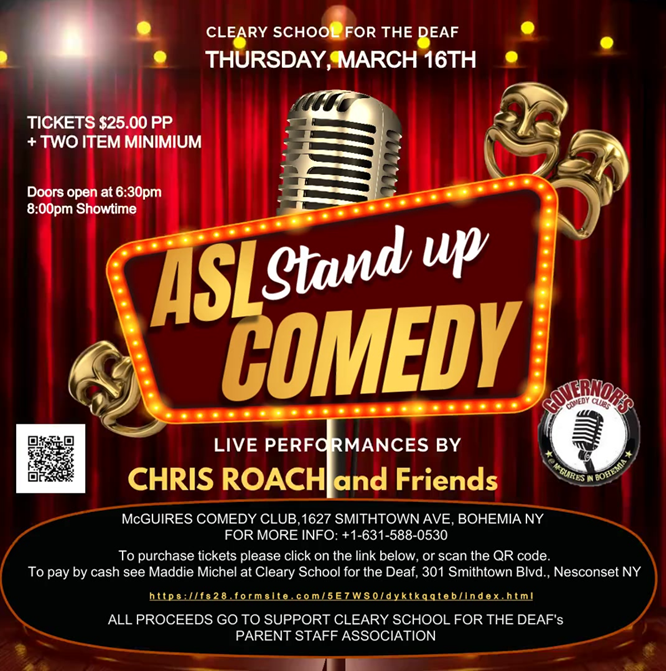 ASL Interpreted Comedy Night Fundraiser
