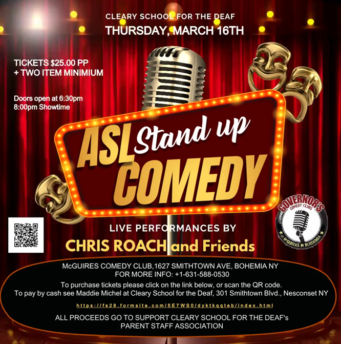 comedy night fundraiser flyer