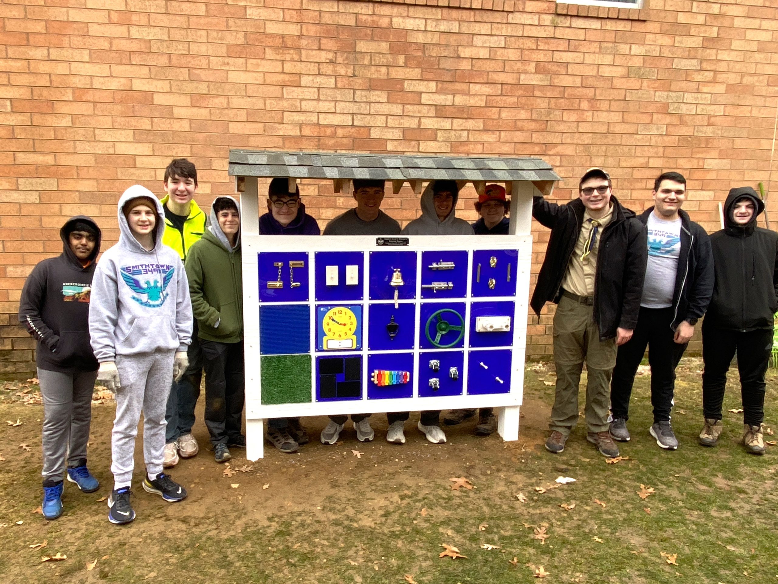 Eagle Scout Builds Sensory Wall